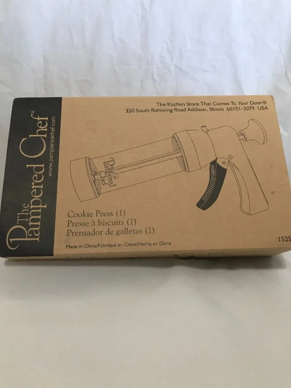 Pampered Chef Cookie Press Model 1525 17 piece